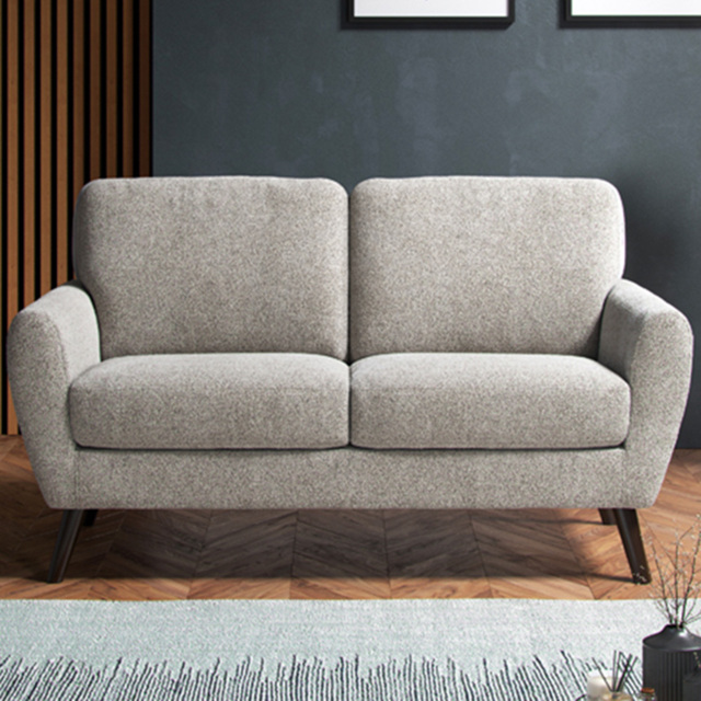 Lara Beige Boucle Linen 2 Seater Sofa - image 1