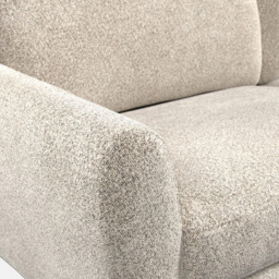 Lara Beige Boucle Linen 2 Seater Sofa - thumbnail 3