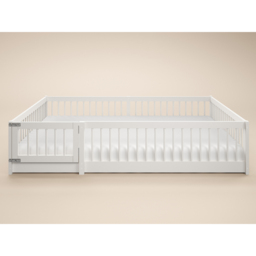 Flair Imogen White Small Double Montessori Toddler Floor Bed - thumbnail 2