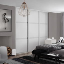 Spacepro Shaker 3 Panel Dove Grey Sliding Door 2220 x 762mm - thumbnail 2