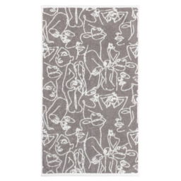furn. Everybody Turkish Cotton Jacquard Grey Hand Towel