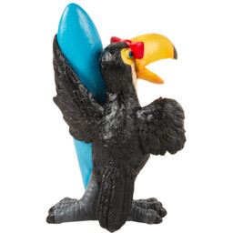Toucan Surfboard Garden Statue - thumbnail 3