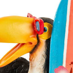 Toucan Surfboard Garden Statue - thumbnail 4