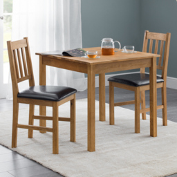Julian Bowen Coxmoor 2 Seater Oak Square Table Set