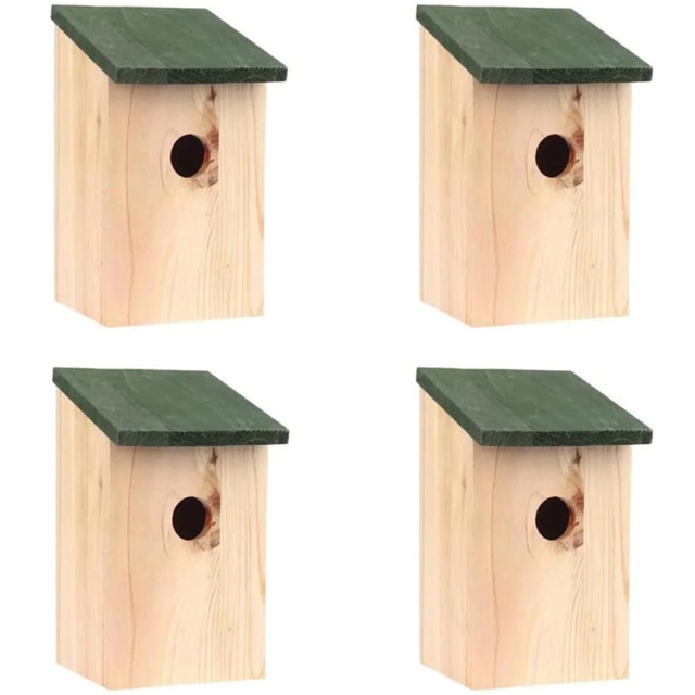 Marco Paul Wooden Traditional Bird House 4 Pack - image 1