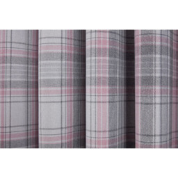 Divante Hatfield Check Blush Blackout Curtain 168 x 137cm - thumbnail 4