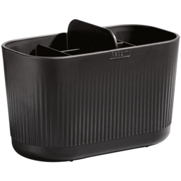 ReBorn Large Recycled Plastic Dark Grey Bathroom Caddy