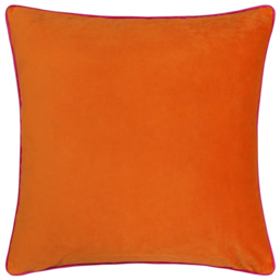 Paoletti Meridian Clementine Hot Pink Velvet Cushion