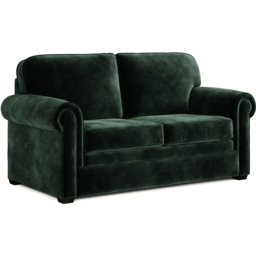 Jay-Be Heritage 2 Seater Luxe Velvet Bottle Green Sofa Bed with e-Pocket Mattress - thumbnail 2