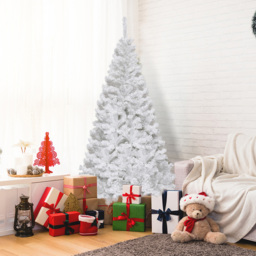 Costway White Artificial Christmas Tree 5ft - thumbnail 4