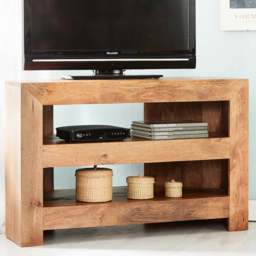 Brooklyn Napoli Toko 2 Shelf Light Mango Corner TV Unit
