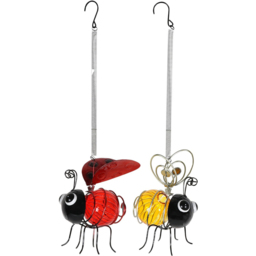 Single Ladybug or Bee Hanging Ornament 20cm in Assorted styles