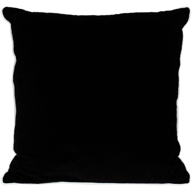 Divante Henley Black Velvet Cushion 50 x 50cm - image 1