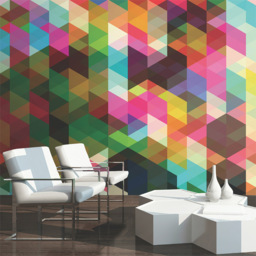 Origin Murals Geometrix Multicolour Wall Mural - thumbnail 1