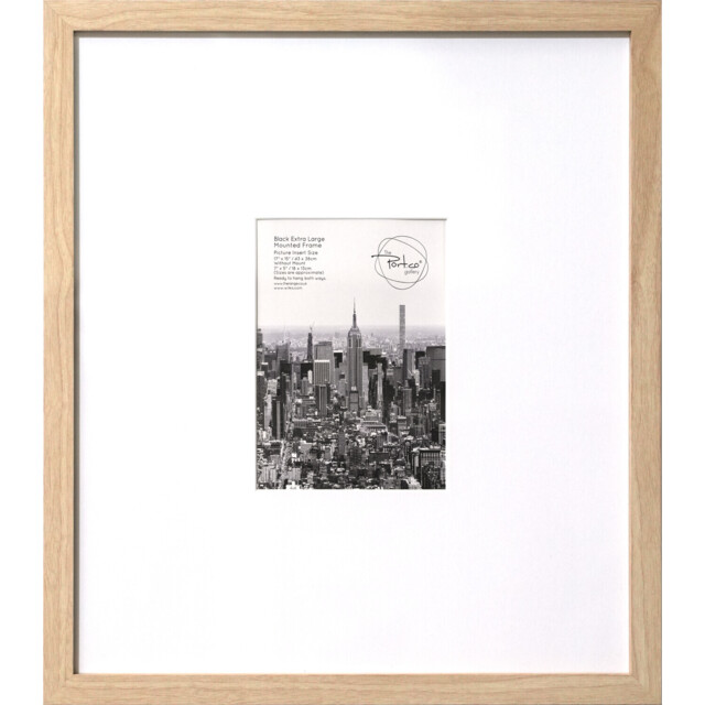 Wood Effect Wall Mounted Photo Frame Natural 7 x 5 inch - image 1