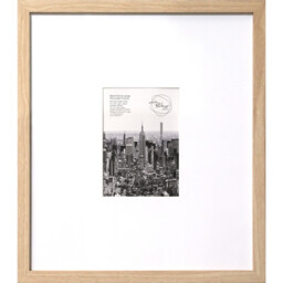 Wood Effect Wall Mounted Photo Frame Natural 7 x 5 inch