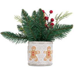 Candy Cane Lane Gingerbread Candy Cane Pot Christmas Decoration 25cm - thumbnail 3