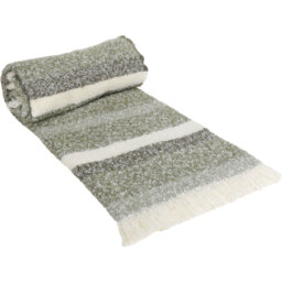 Divante Emerson Stripe Throw - Green - thumbnail 4