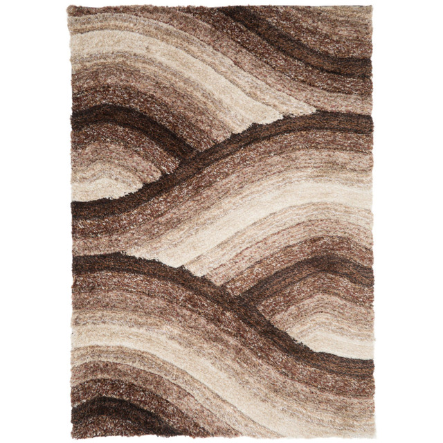 DS Living Wave Mocha Ultra Plush Rug 160 x 230cm - image 1