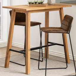 Florence Chara 4 Seater Bar Table Oak