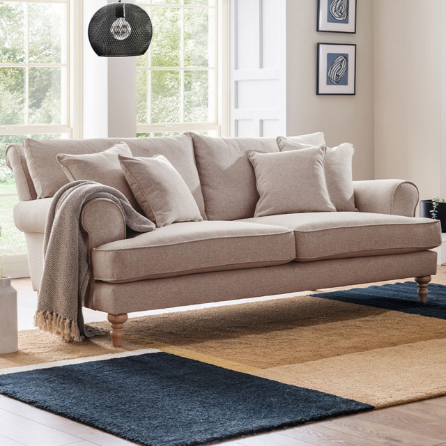 Eastwood Faro 2 Seater Medium Beige Sofa - image 1