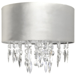 Velvet Grey Matte Droplet Pendant Lamp Shade 35cm