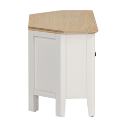 Pembrooke Corner TV Stand - White - thumbnail 4