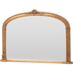 Yearn Victoria Bevelled Gold Overmantle Mirror 89 x 127cm