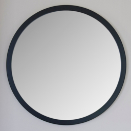 Yearn Classic Black Round Wall Mirror 70cm - thumbnail 2