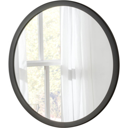 Yearn Classic Black Round Wall Mirror 70cm