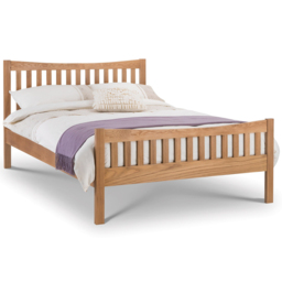 Julian Bowen Bergamo Double Oak Bed - thumbnail 3