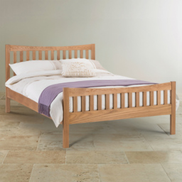 Julian Bowen Bergamo Double Oak Bed - thumbnail 1