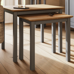 FWStyle Taberno Dove Grey Nest of Table Set of 2