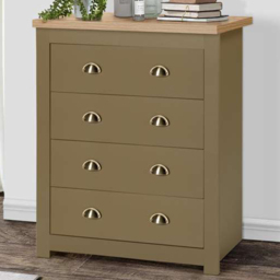 Birlea Highgate Oak 4 Drawer Storage Chest