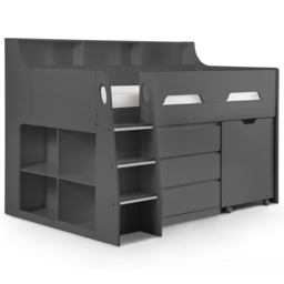 Julian Bowen Jupiter Anthracite Mid Sleeper with Storage - thumbnail 3