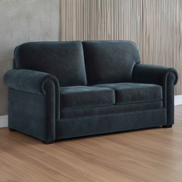 Jay-Be Heritage 2 Seater Cosy Chenille Cobalt Sofa Bed with e-Pocket Mattress