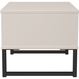 Crowndale Fluted Single Drawer Kashmir Matt Wide Side Table Ready Assembled - thumbnail 3