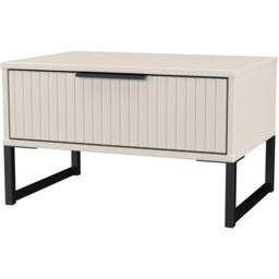 Crowndale Fluted Single Drawer Kashmir Matt Wide Side Table Ready Assembled - thumbnail 4