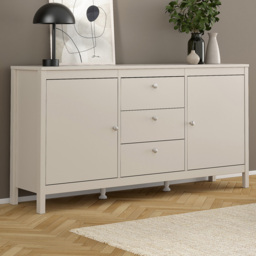 Florence Madrid Cashmere 2 Door 3 Drawer Sideboard
