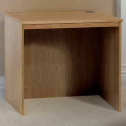 R White Cabinets Brown Home Office Desk