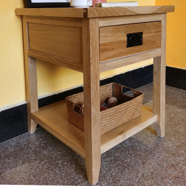 Furniture One Single Drawer Single Shelf Bedside Table - image 1