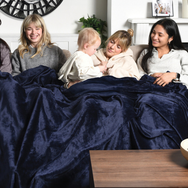 Navy Family Sized Throw - image 1