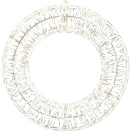 Xmas Haus 720 Cool White LED Metal Wreath 50cm - thumbnail 1