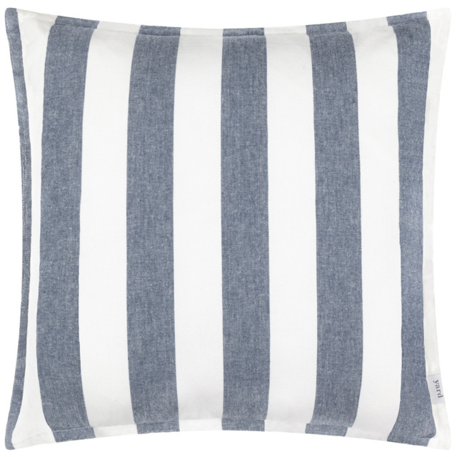 Yard Hayle Blue Cotton Polyester Filled Outdoor Cushion 50 x 50cm - image 1