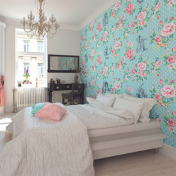 Origin Murals Cranes In Flight Cream Wall Mural - thumbnail 3