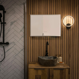 ValueLights Infinity Circle Black Integrated LED Wall Light - thumbnail 4
