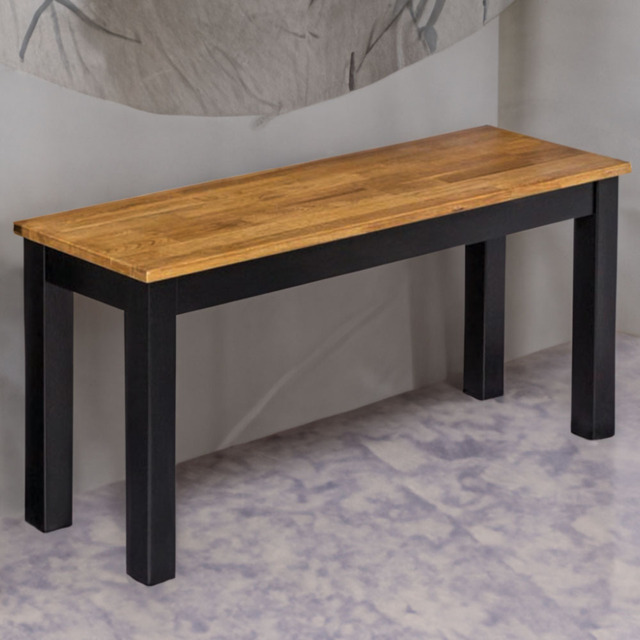 Copenhagen 2 Seater Solid Oak Dining Bench - image 1