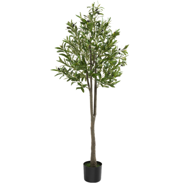 tectake Artificial Olive Plant in Pot 150cm - image 1
