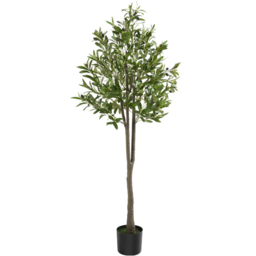 tectake Artificial Olive Plant in Pot 150cm - thumbnail 1