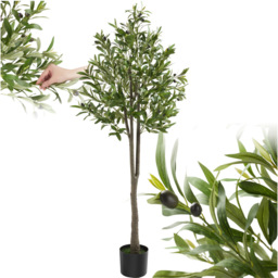 tectake Artificial Olive Plant in Pot 150cm - thumbnail 2